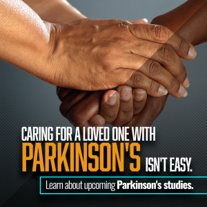 holding hands, parkinson's disease, clinical research