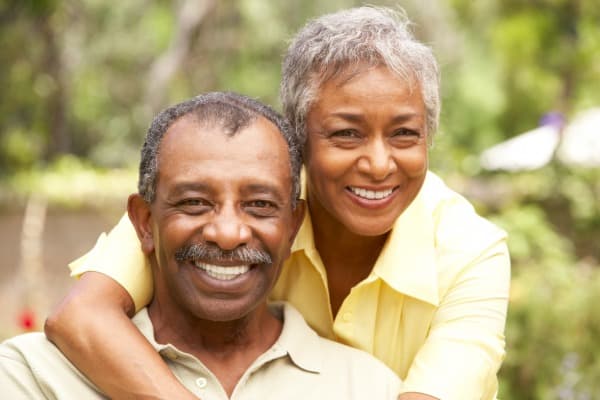 Older African American couple, clinical trial volunteers
