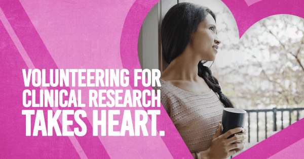 Volunteering in clinical research takes heart. Woman standing by window looking out. Clinical trials, healthy volunteers, Senior research volunteers Miami